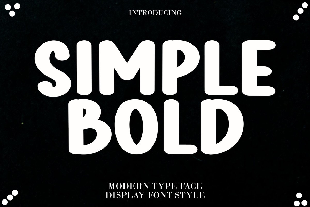 Font Simple Bold