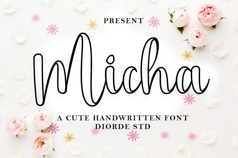 Font Micha Outline