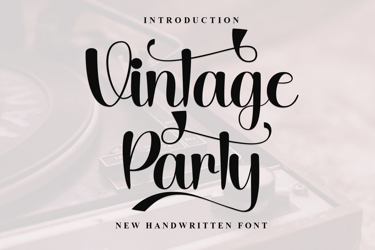 Font Vintage Party