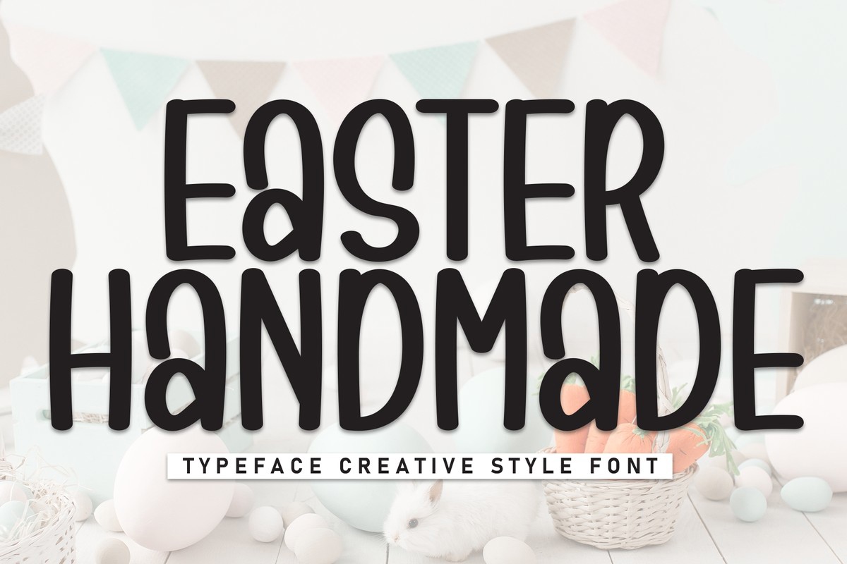 Font Easter Handmade