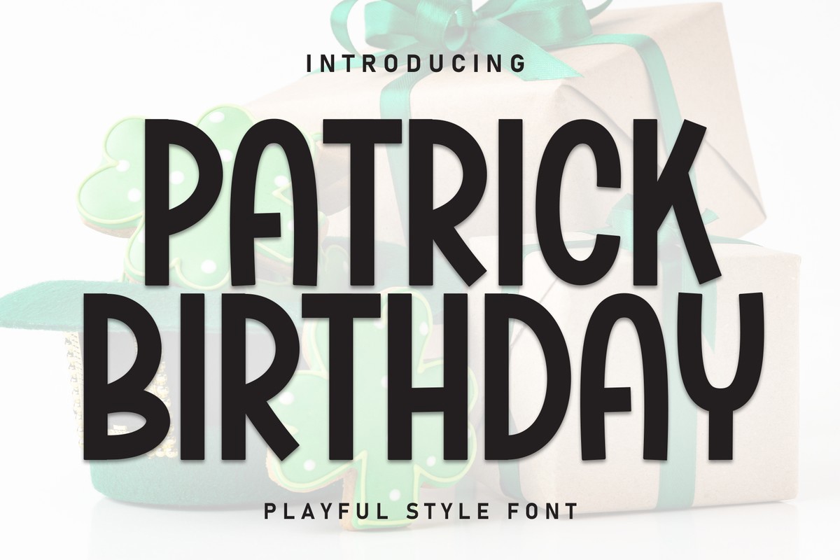 Font Patrick Birthday