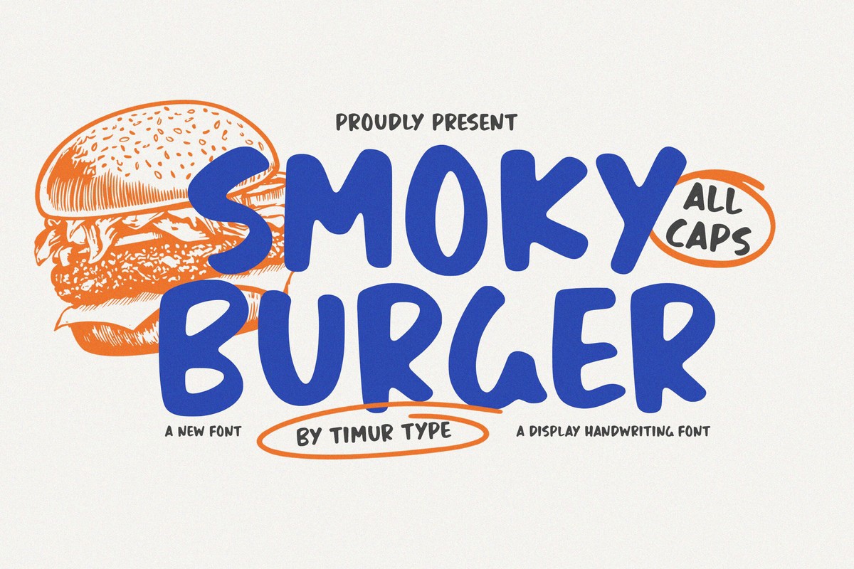 Font Smoky Burger