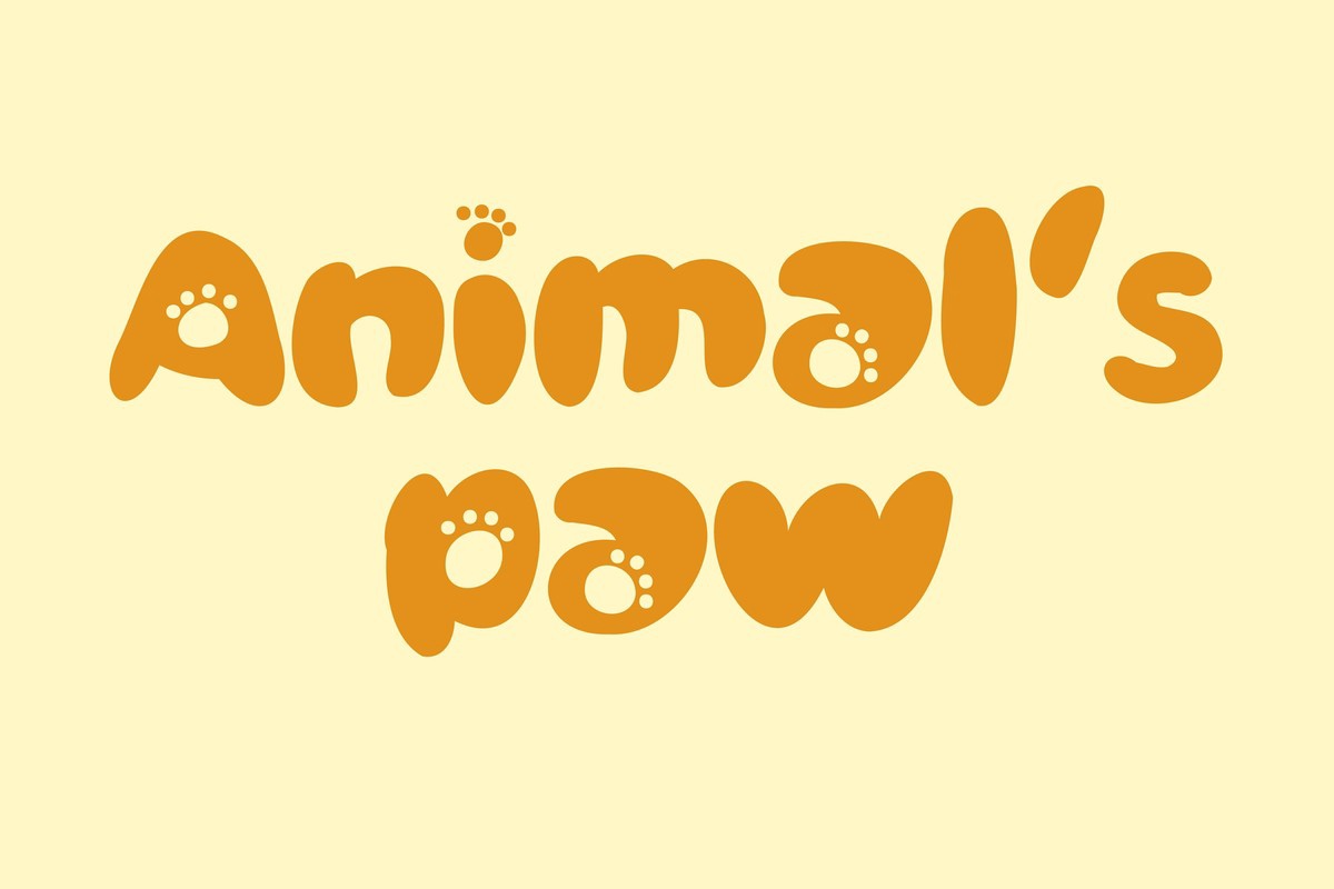 Font Animal's Paw