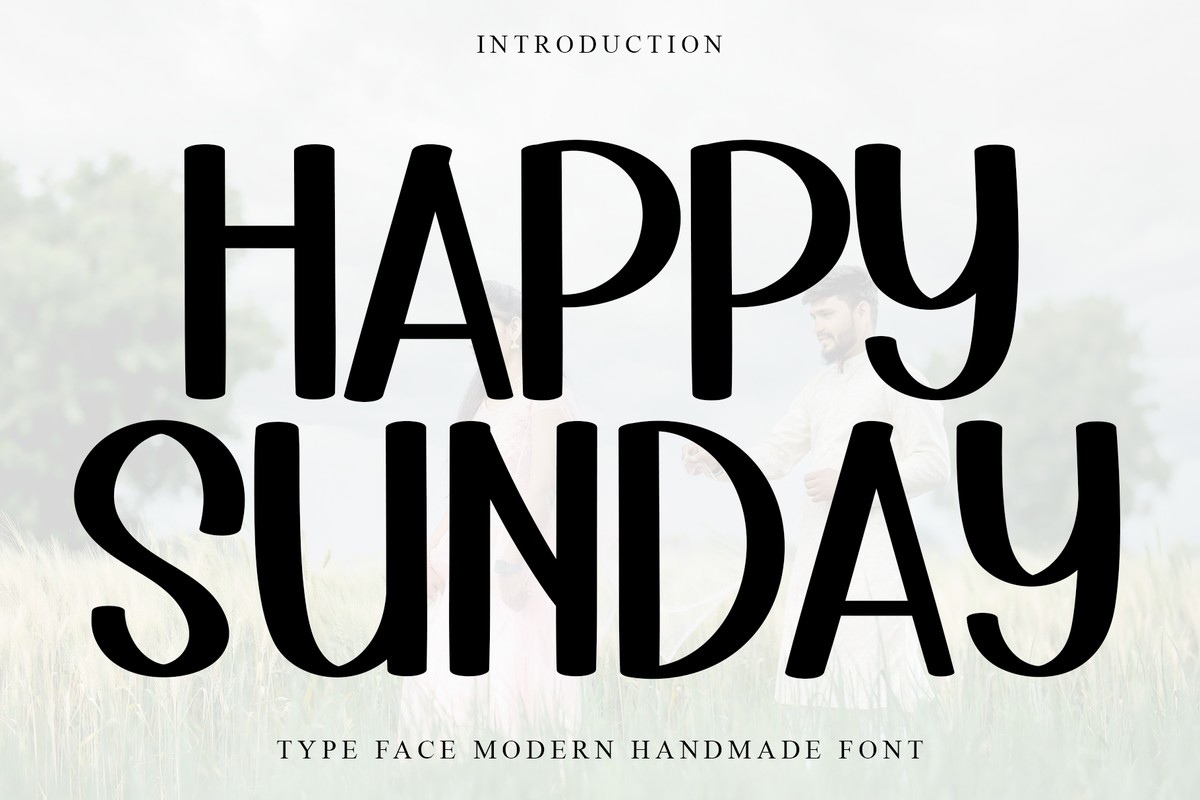 Font Happy Sunday