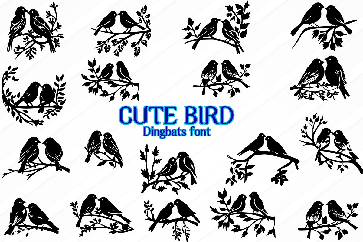 Font Cute Bird: descargar e instalar en el WEB sitio