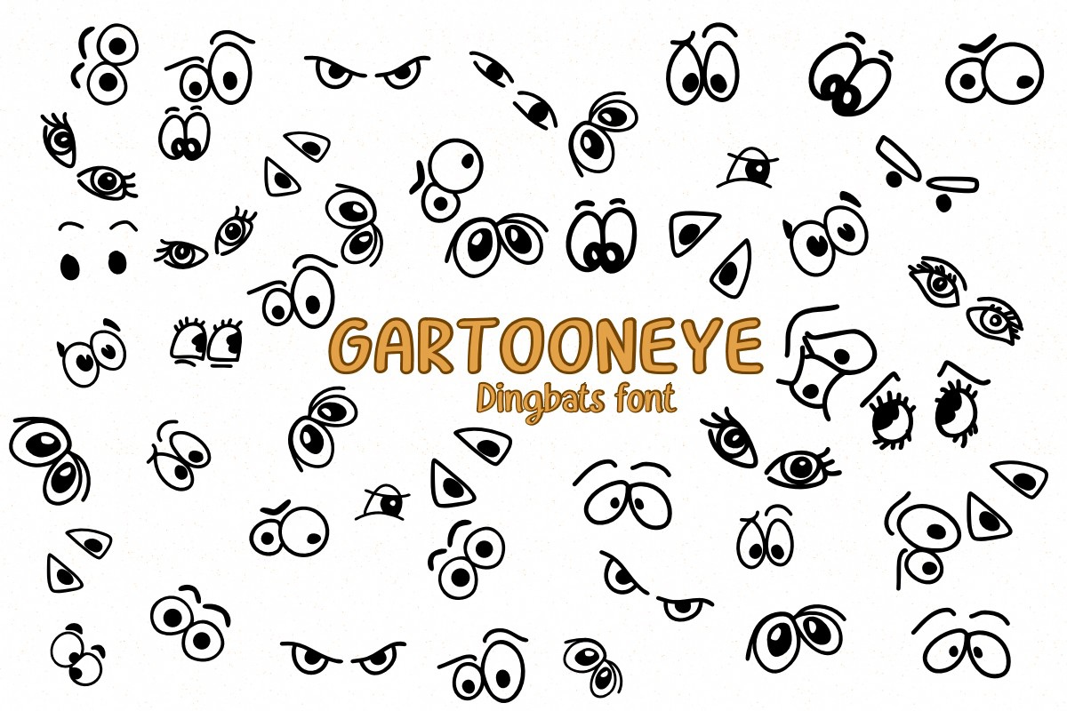 Font Gartoon Eye