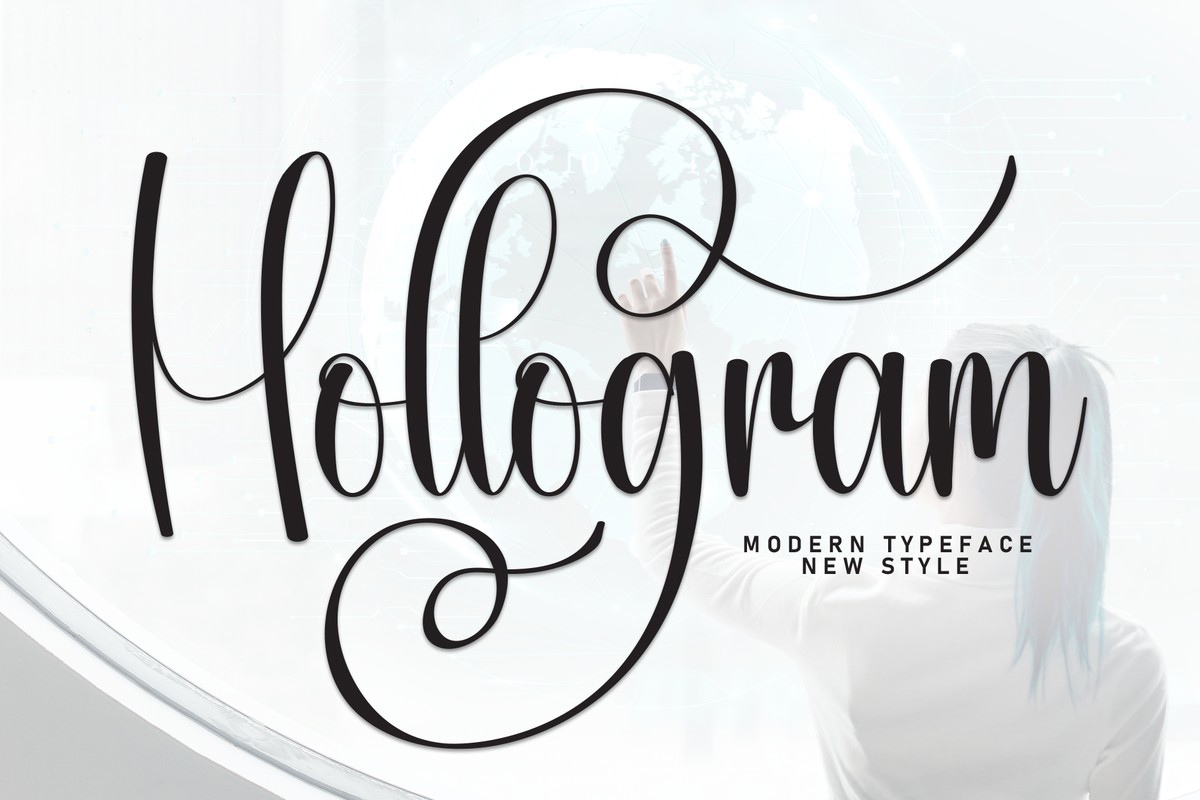 Font Hollogram