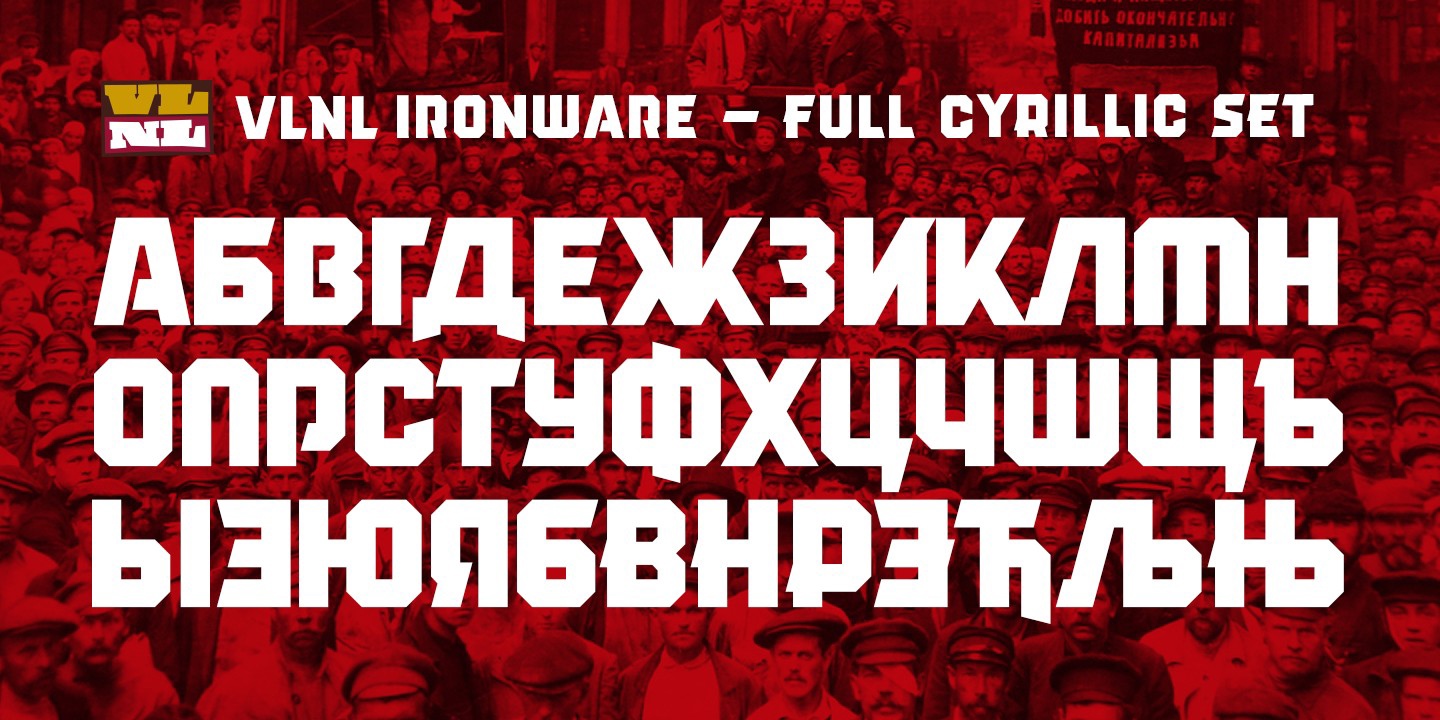 Font VLNL Ironware