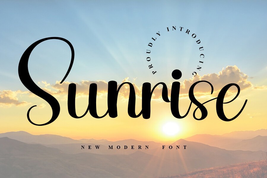 Font Sunrise