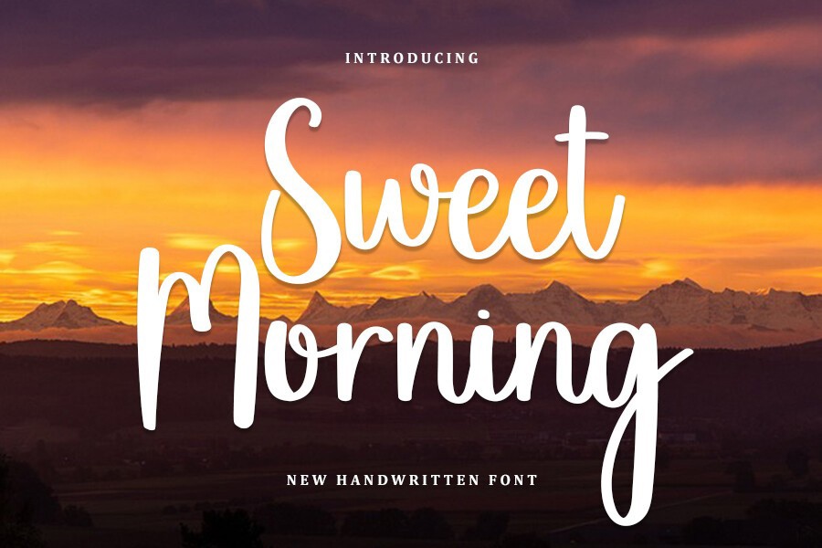 Font Sweet Morning