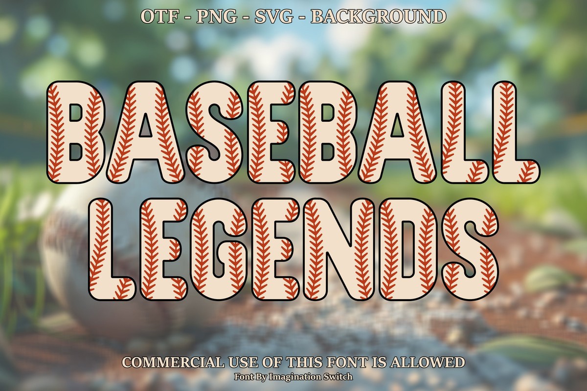 Font Baseball Legends