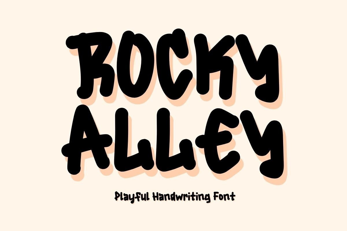 Font Rocky Alley