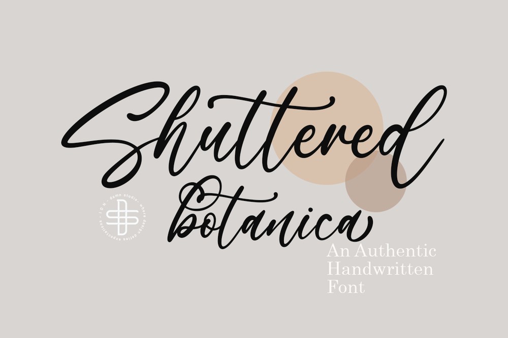 Font Shuttered Botanica