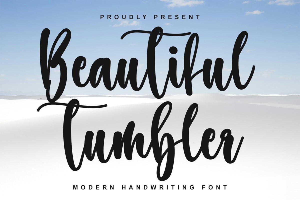 Font Beautiful Tumbler