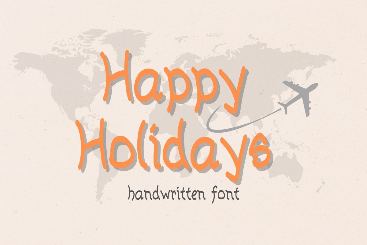 Font Happy Holidays