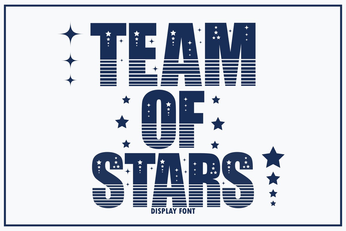 Font Team of Stars