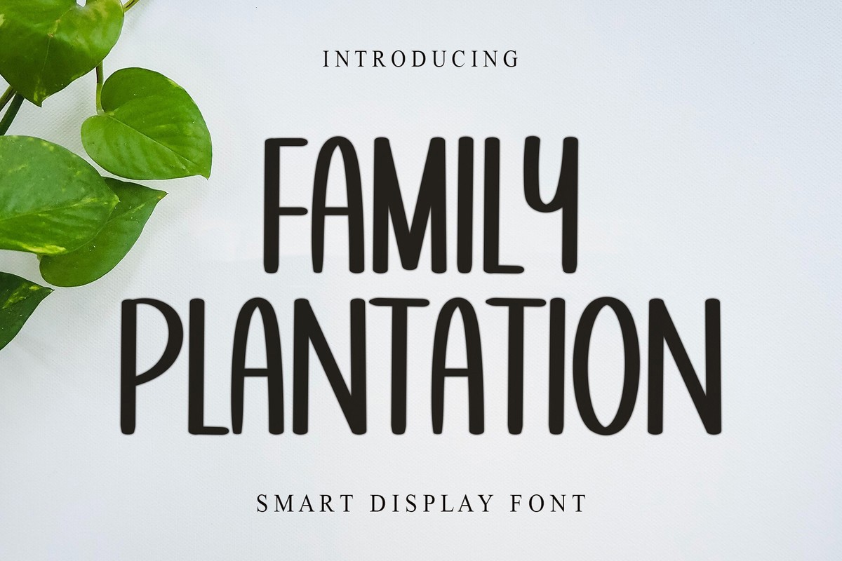 Font Family Plantation