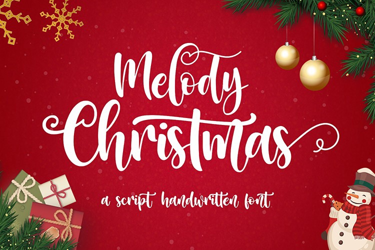 Font Melody Christmas