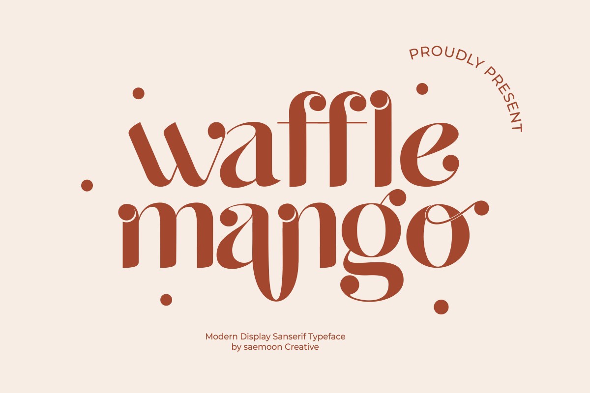 Font Waffle Mango