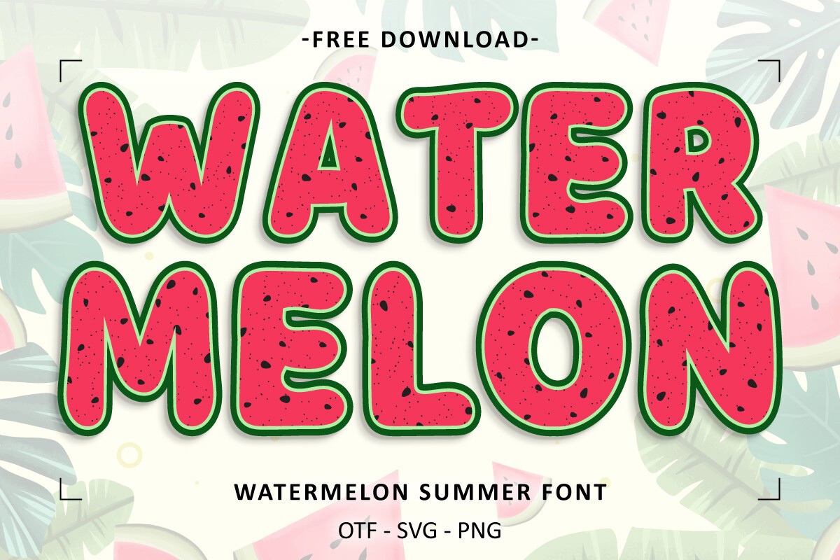 Font Watermelon Summer