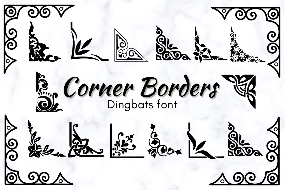 Font Corner Borders