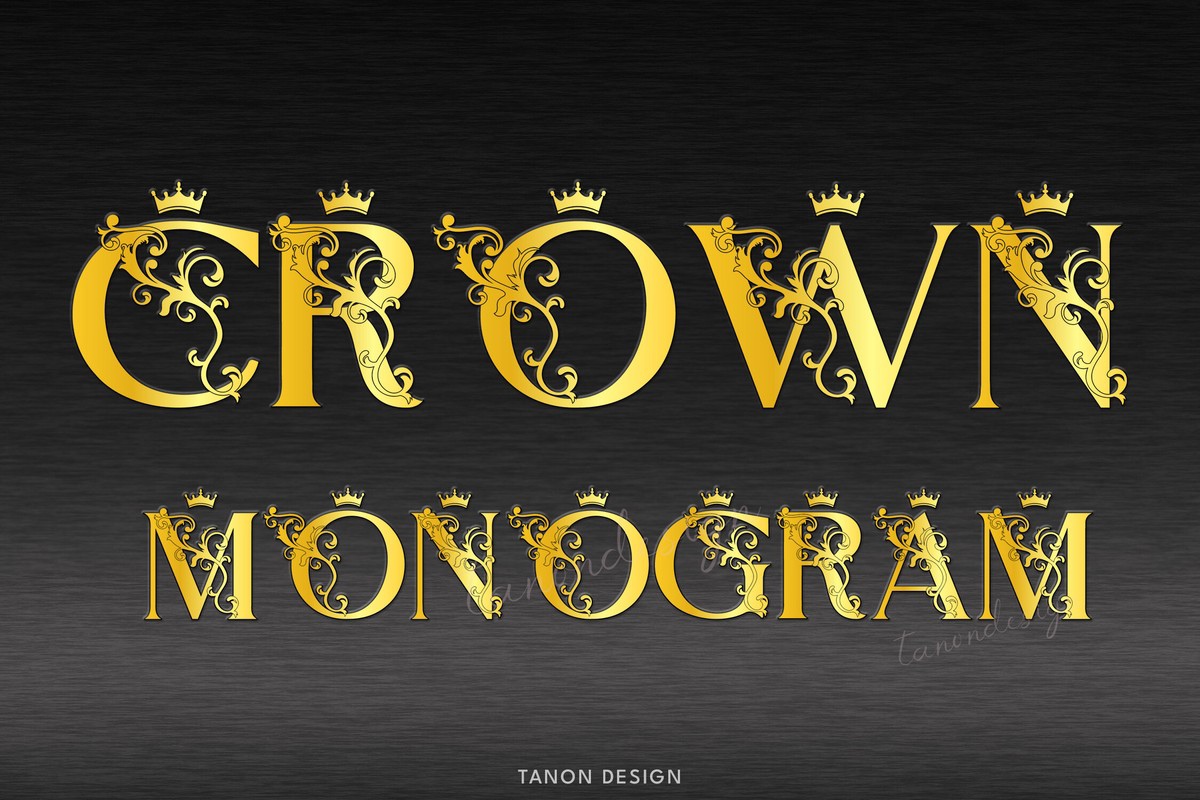 Font Crown Monogram