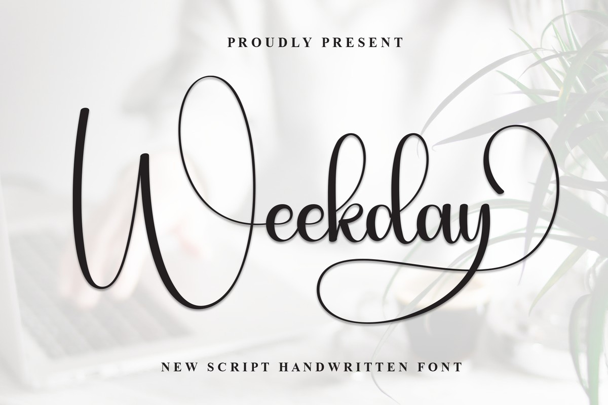 Font Weekday