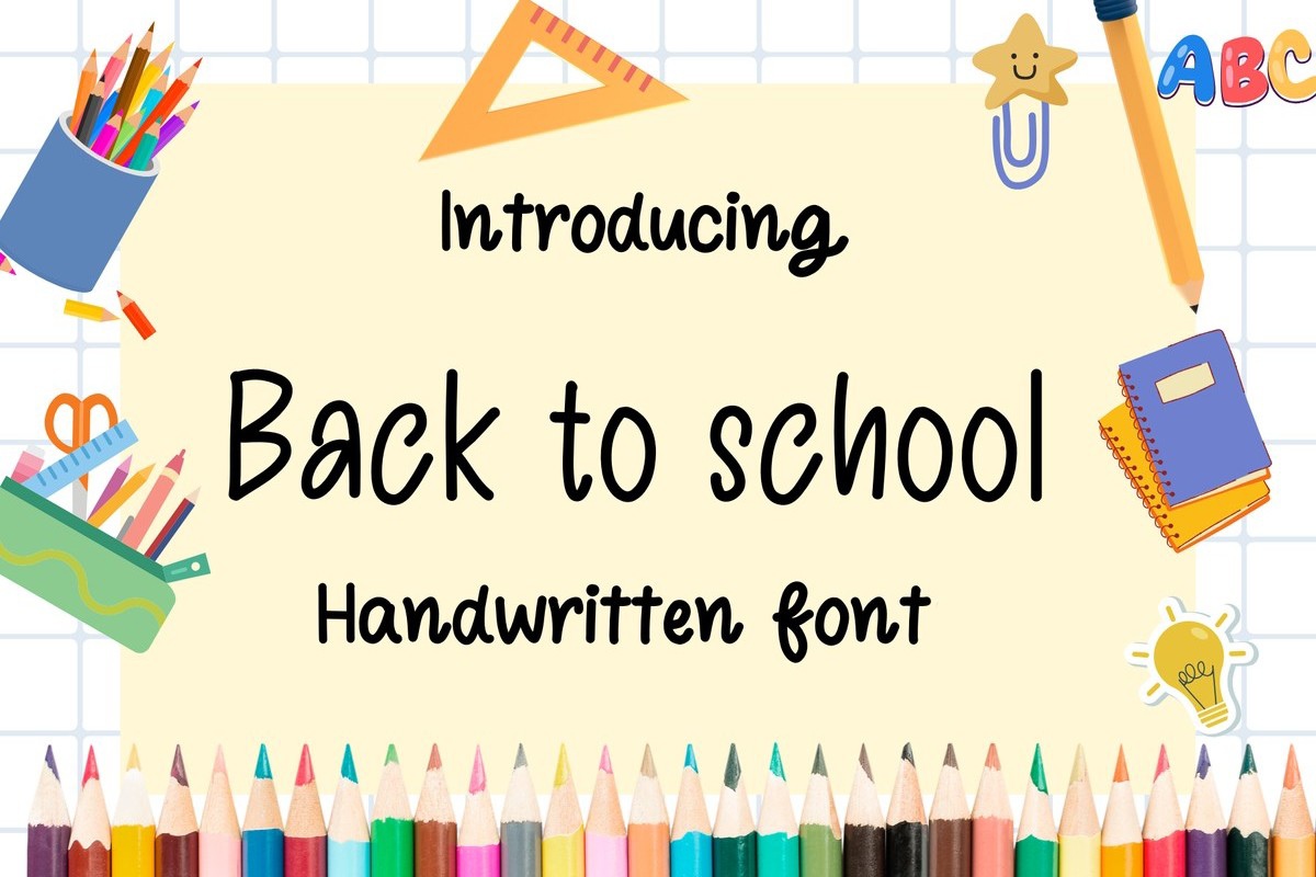 Font Back to School 2