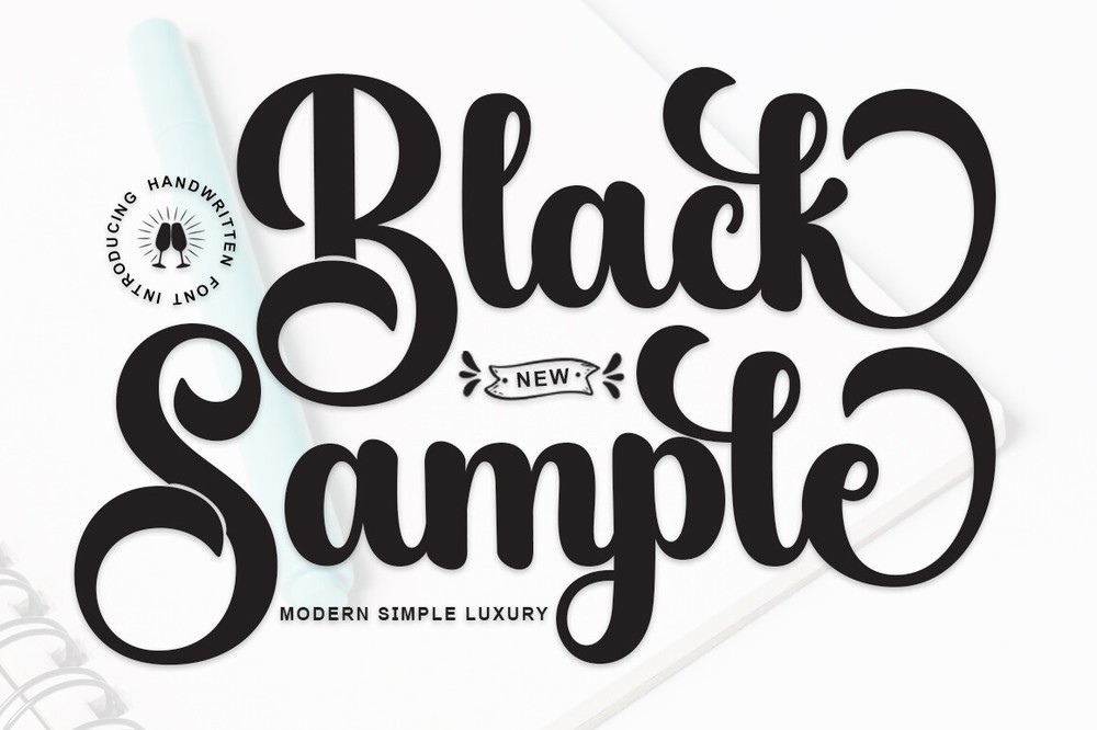 Font Black Sample