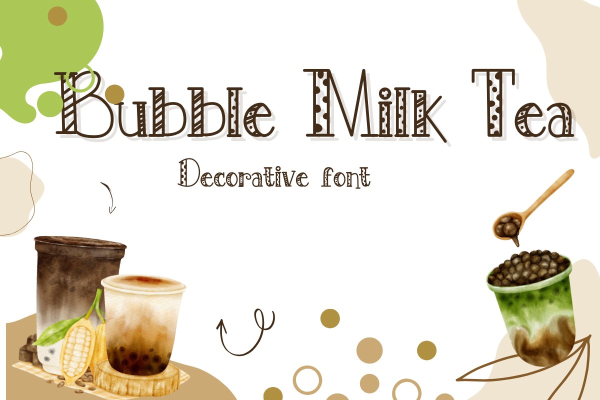 Font Bubble Milk Tea