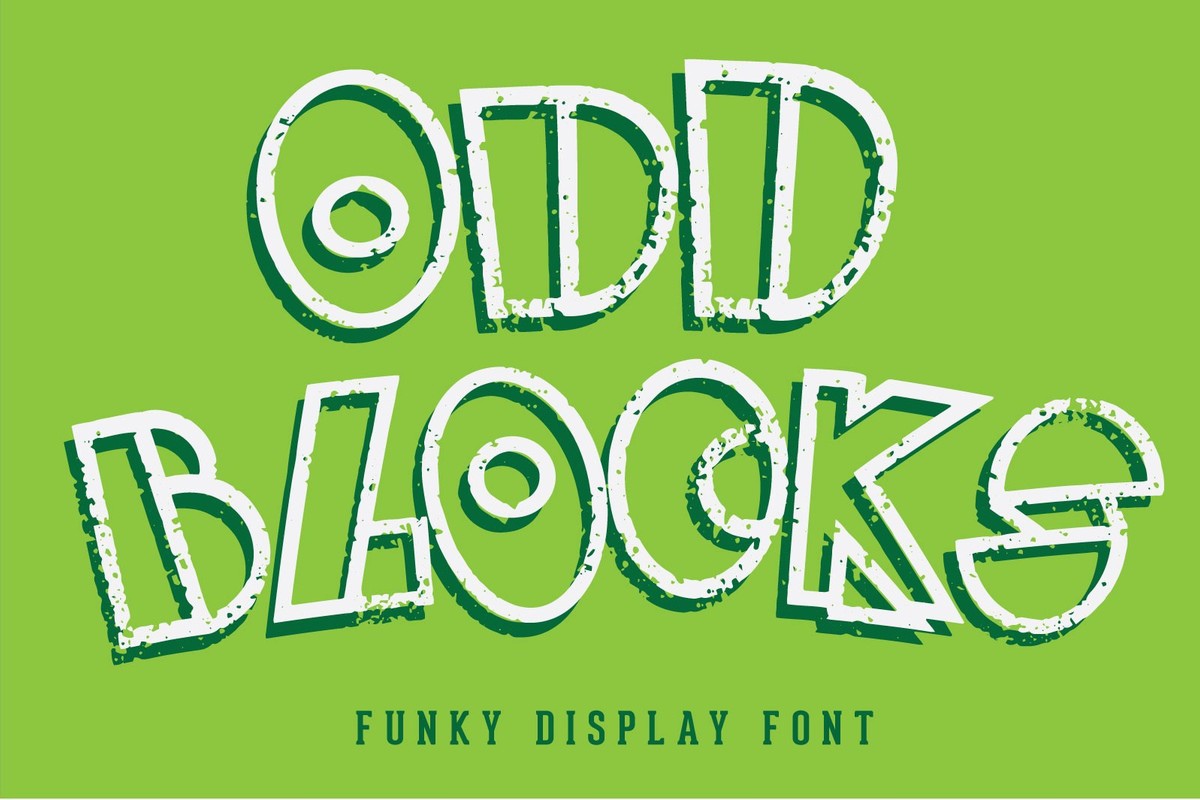 Font Odd Blocks