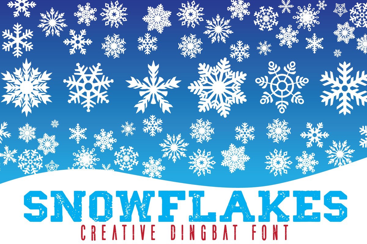 Font Snowflakes