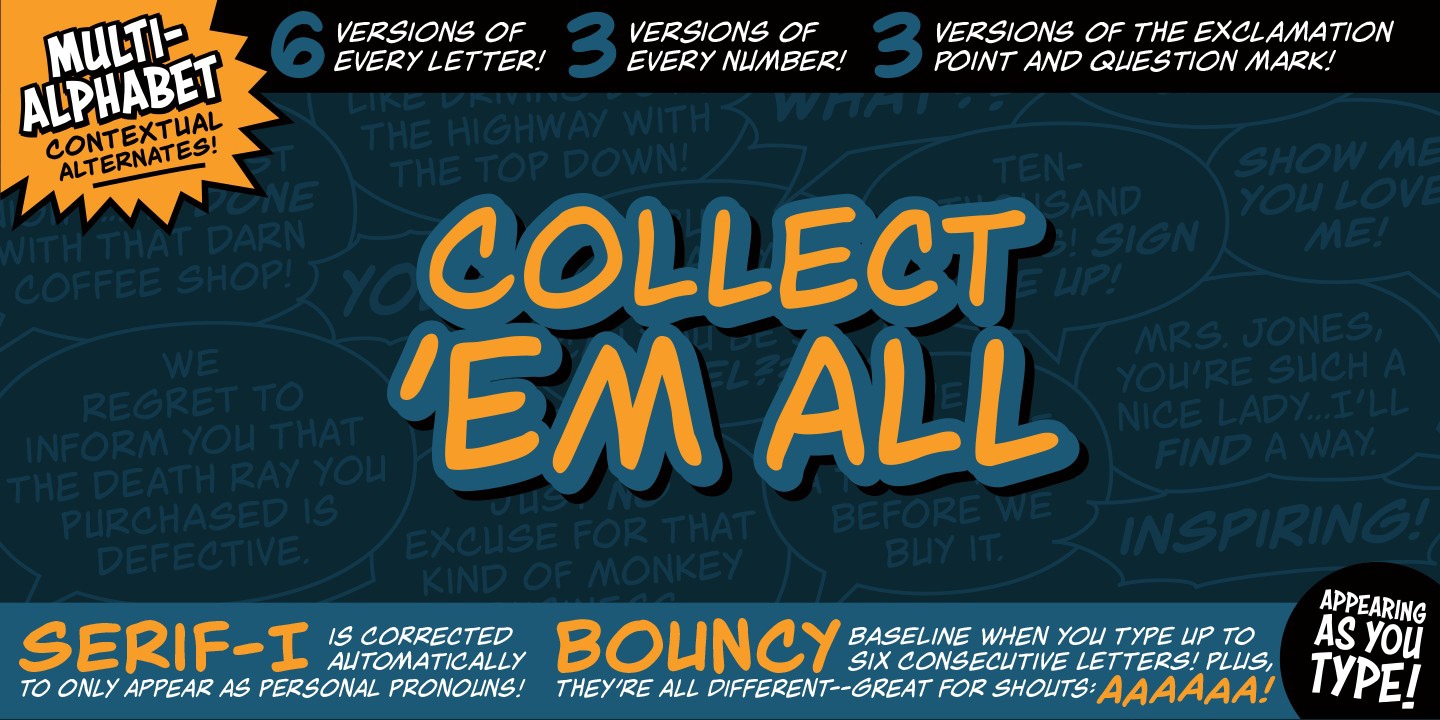 Font Collect Em All BB