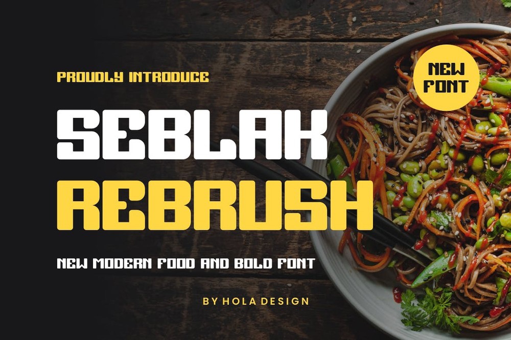 Font Seblak Rebrush