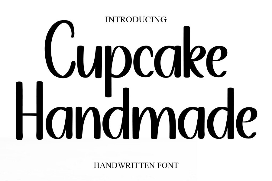 Font Cupcake Handmade