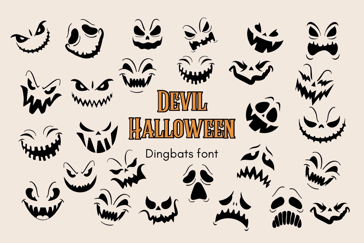 Font Devil Halloween