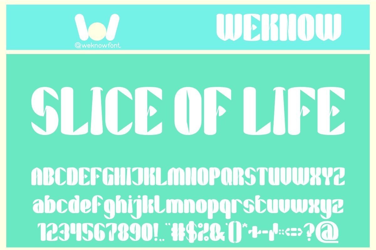 Font Slice of Life