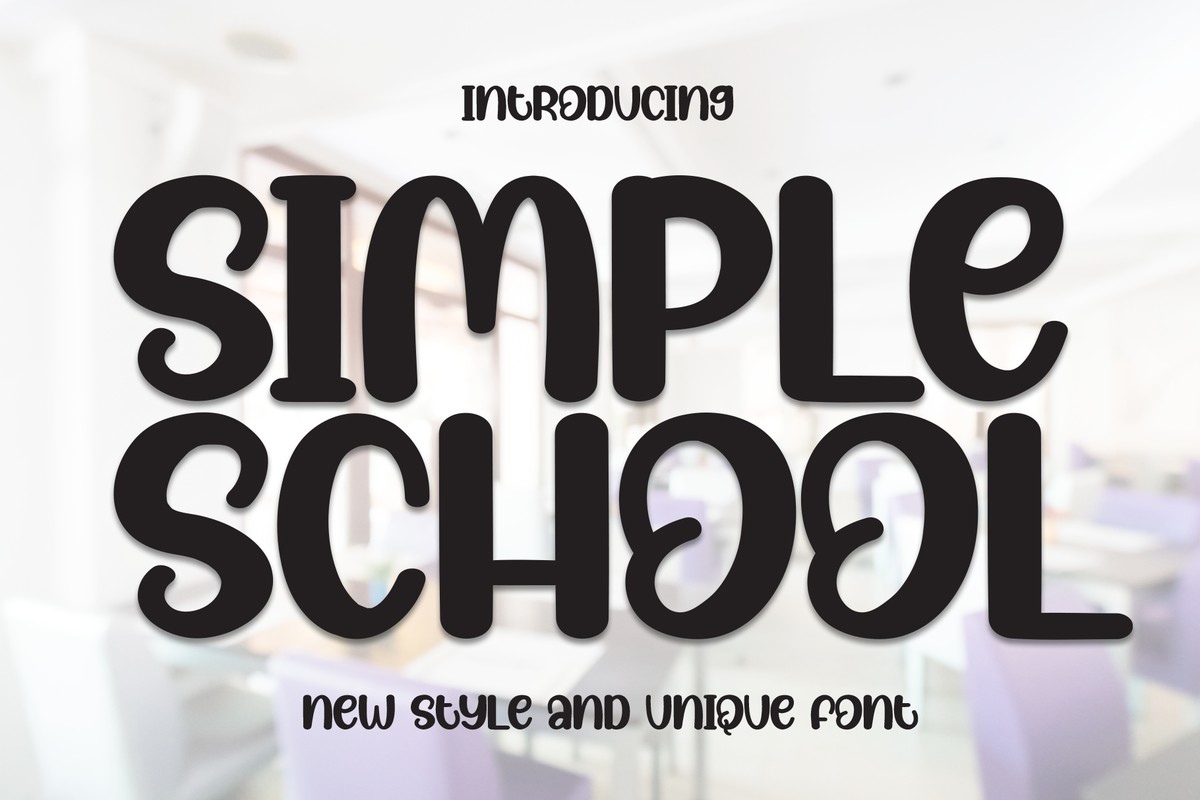 Font Simple School