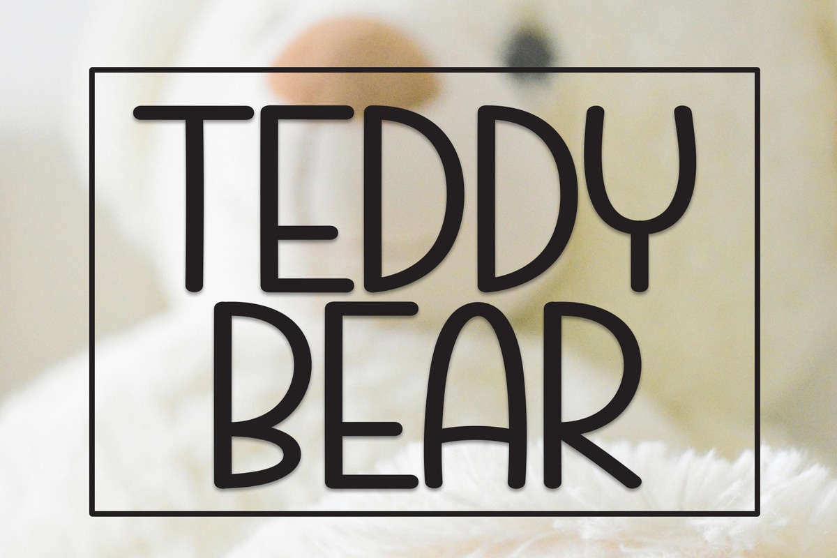 Font Teddy Bear