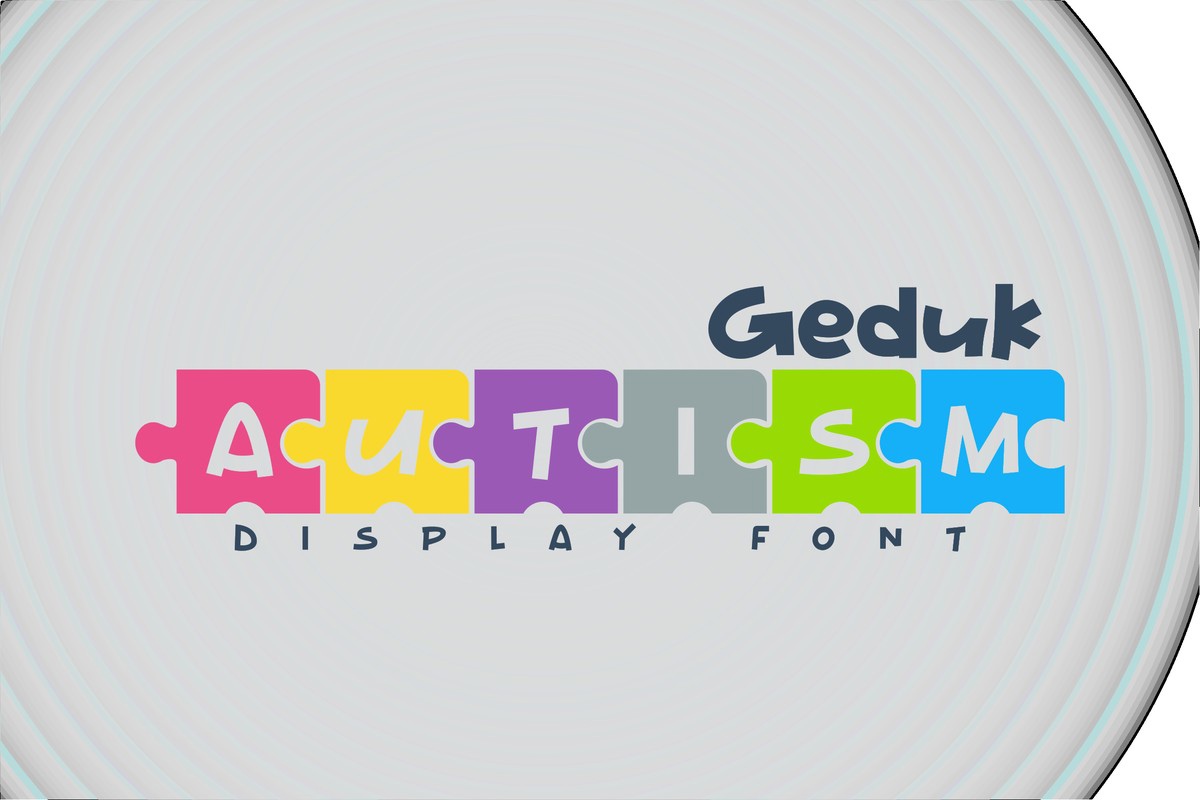 Font Geduk Autism