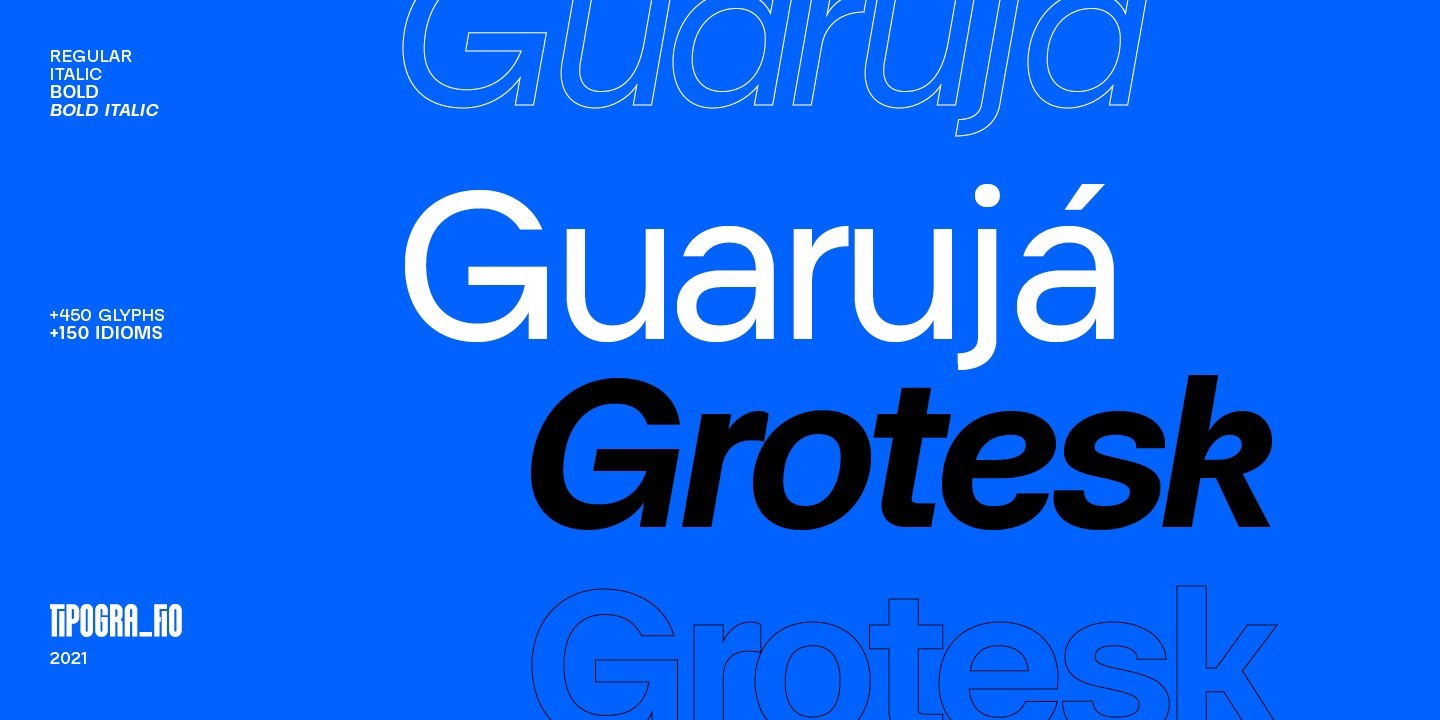 Font Guaruja Grotesk