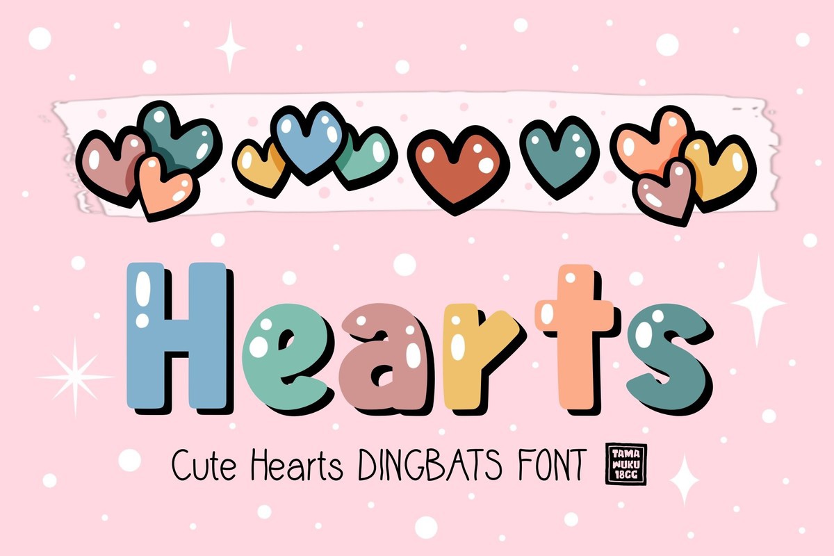 Font Cute Hearts