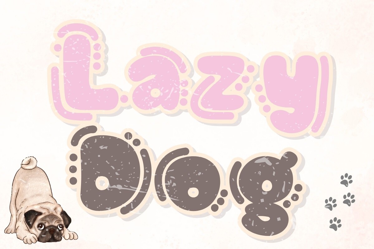 Font Lazy Dog