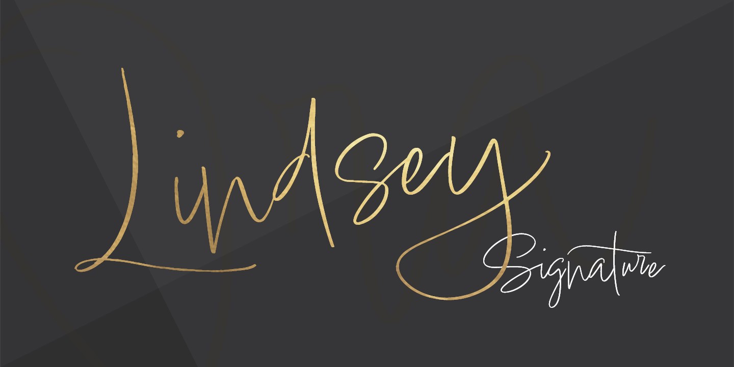 Font Lindsey Signature