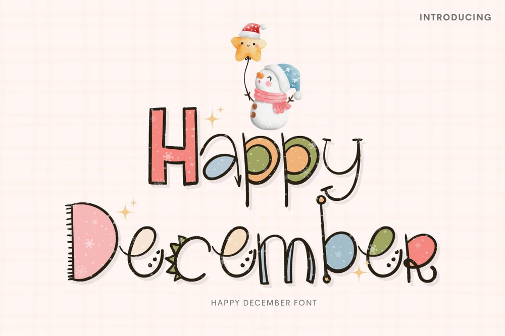 Font Happy December