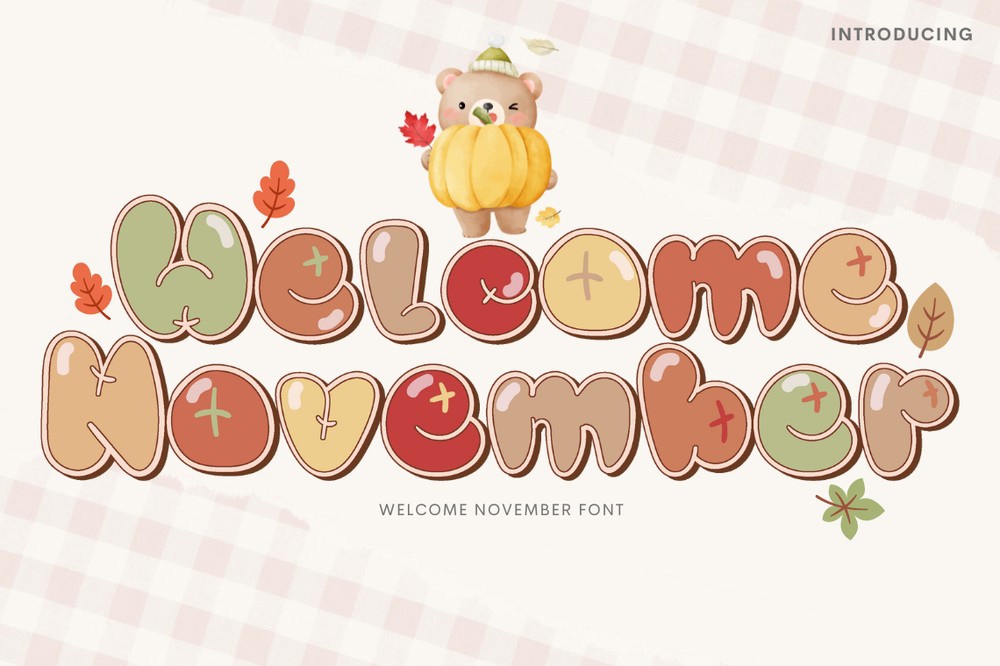 Font Welcome November