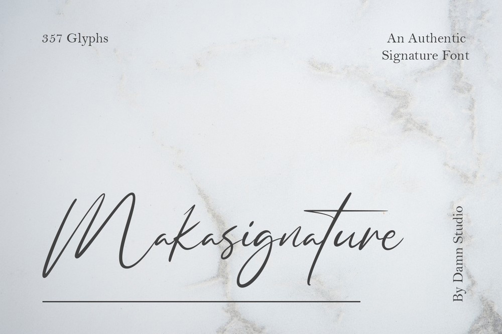 Font Makasignature