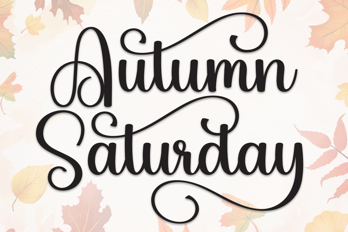 Font Autumn Saturday