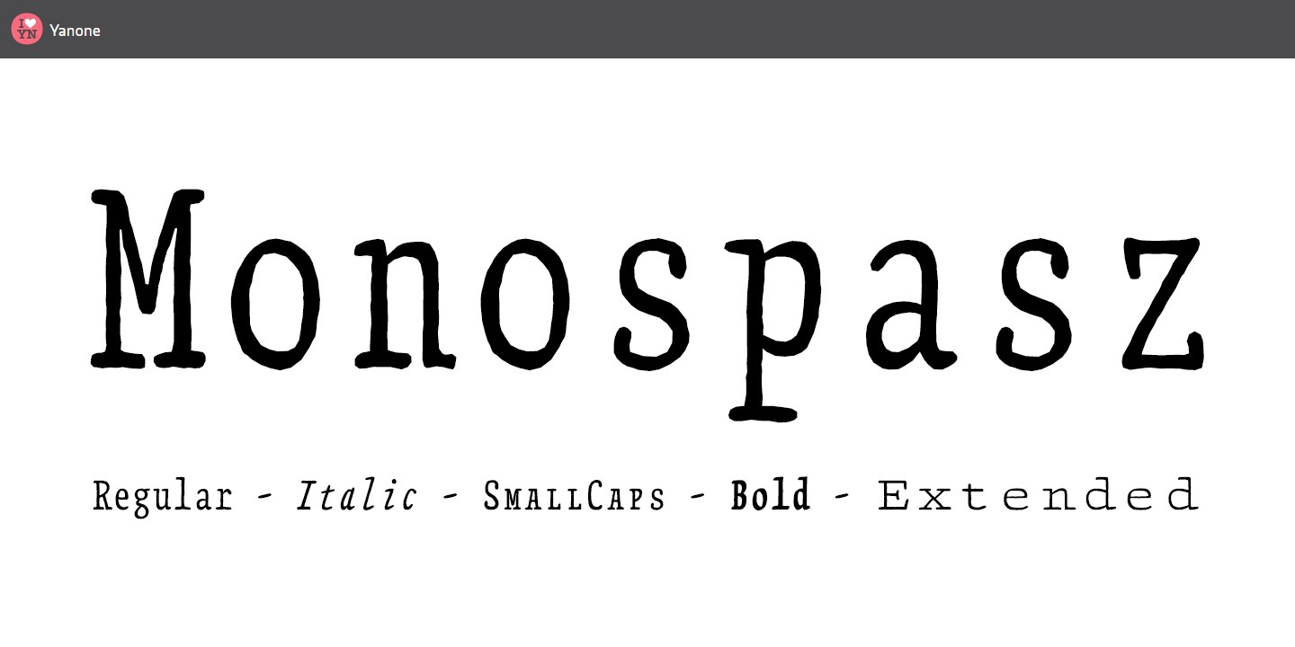 Font Monospasz