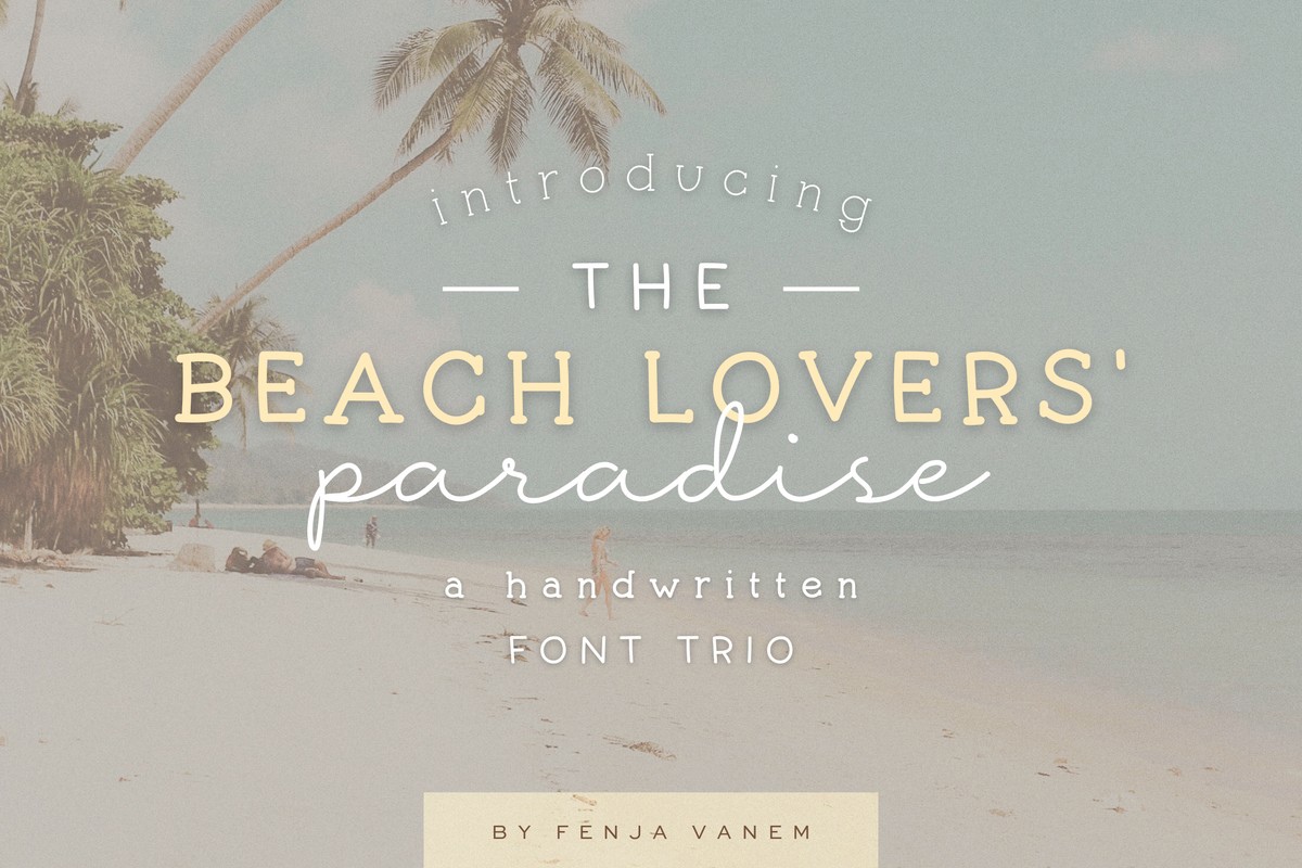 Font Beach Lovers Paradise